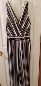 Black and white jumpsuit, size L